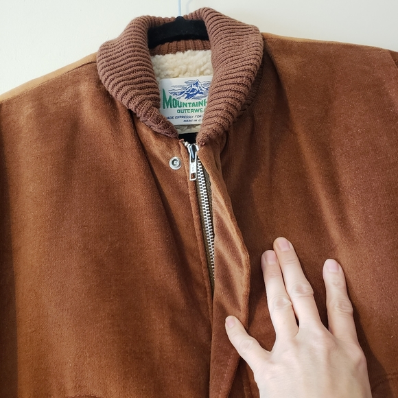 Vintage Mountain High Outerwear Pebbles American Jac Ultra Suede Zip Up Jacket L - Picture 12 of 15